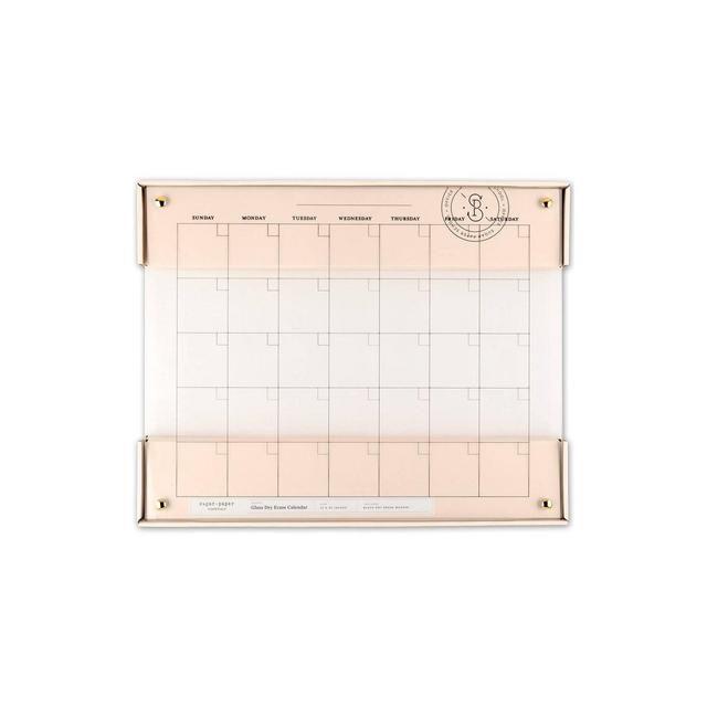 20" x 16" Glass Dry Erase Calendar - Sugar Paper™