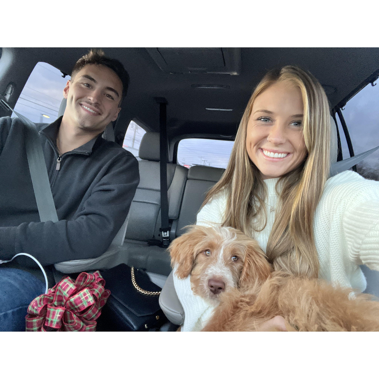Picking up Sophie to surprise Mandy and JR for Christmas