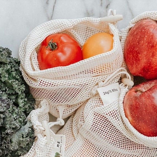 Zero Waste Cotton Mesh Produce Bags- 3...