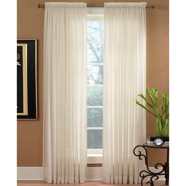Miller Curtains Sheer Preston Rod Pocket 51" x 108" Panel