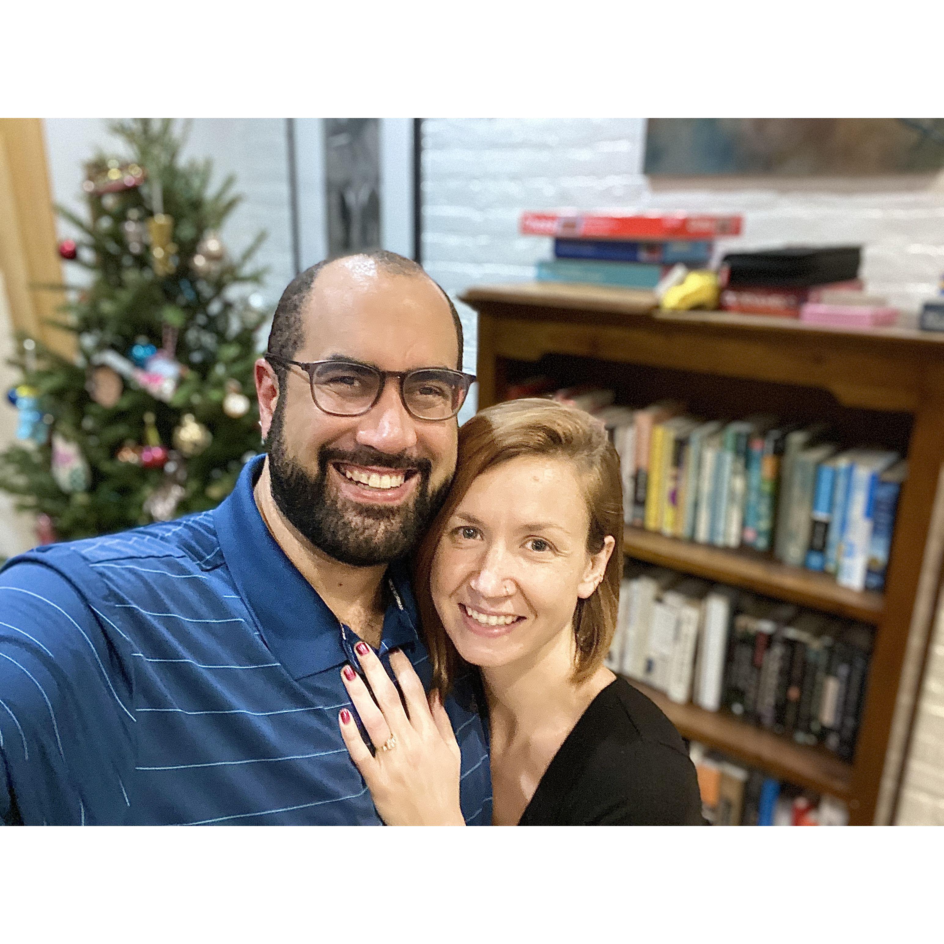 Christmas Eve 2021, when Joe finally said "yes"!