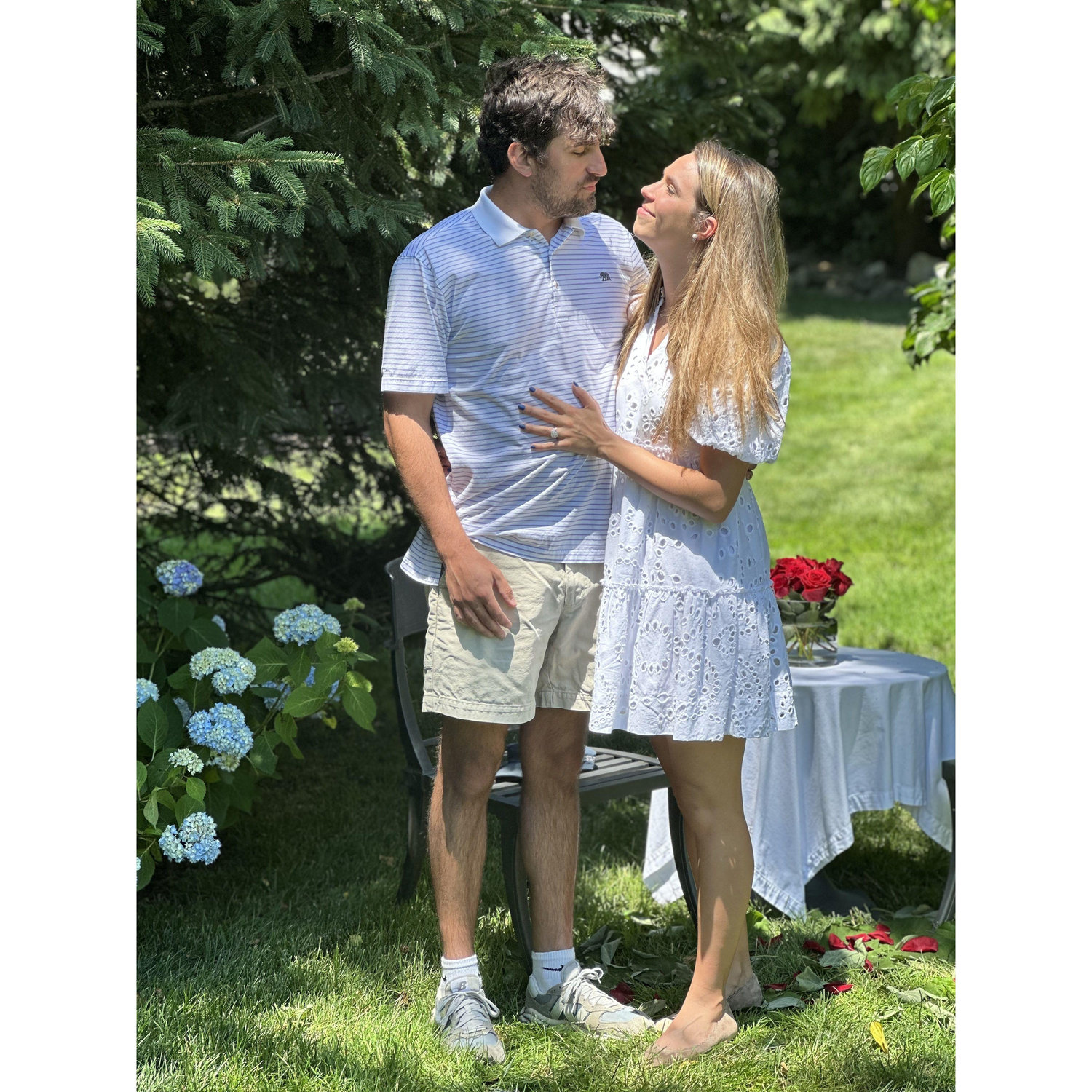 Engaged and happy!