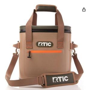 RTIC Ultra-Tough Soft Cooler 20 Can, Insulated Bag Portable Ice Chest Box for Lunch, Beach, Drink, Beverage, Travel, Camping, Picnic, Car, Trips, Floating Cooler Leak-Proof with Zipper