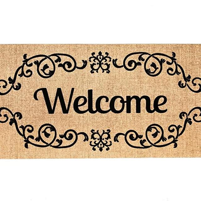Welcome Scroll Sassafras Switch Mat - 22 x 1 x 10 Inches