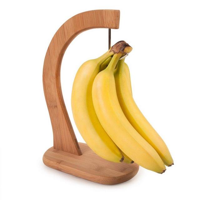 JapanBargain S-4095, Bamboo Banana Hanger Hook Counter Top Banana Holder