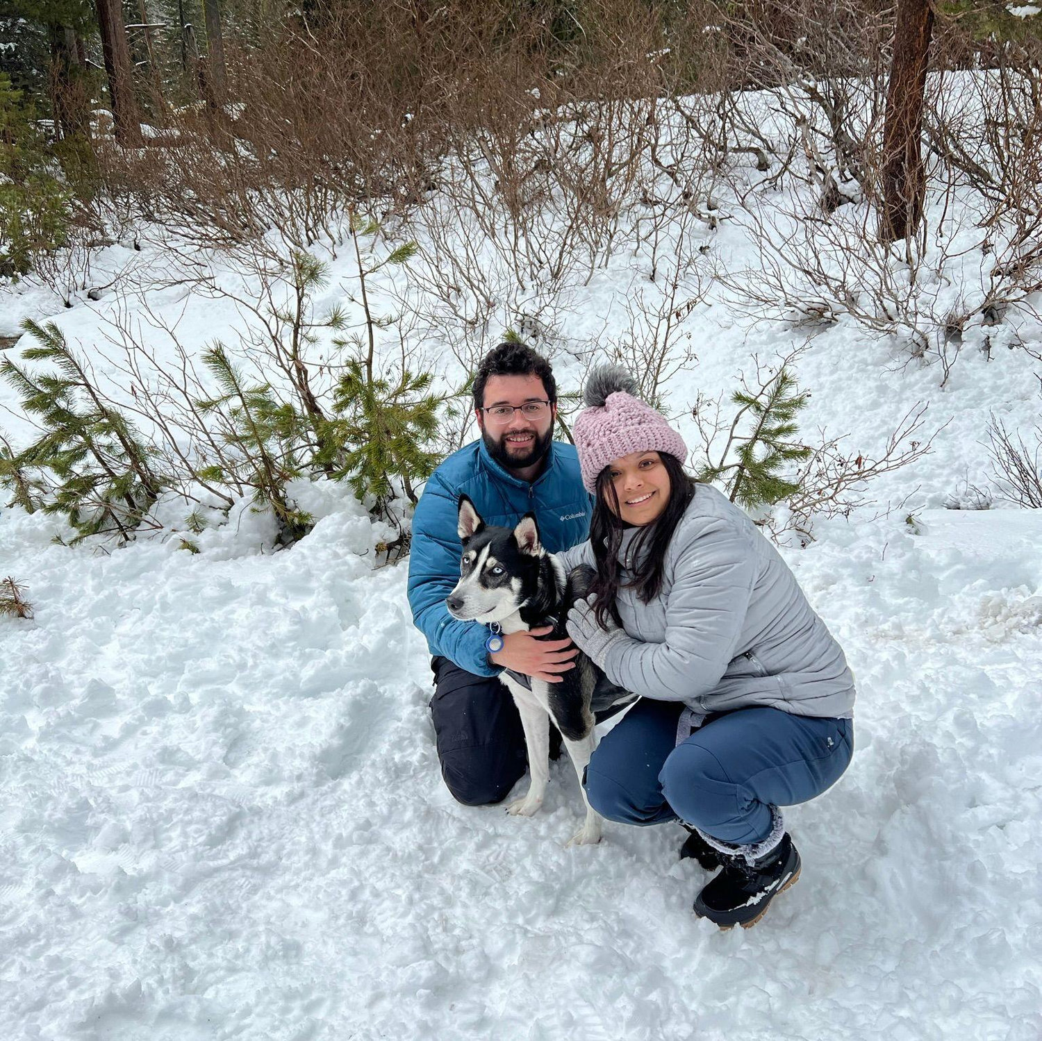 2022: South Lake Tahoe, Kairo's first time in the snow