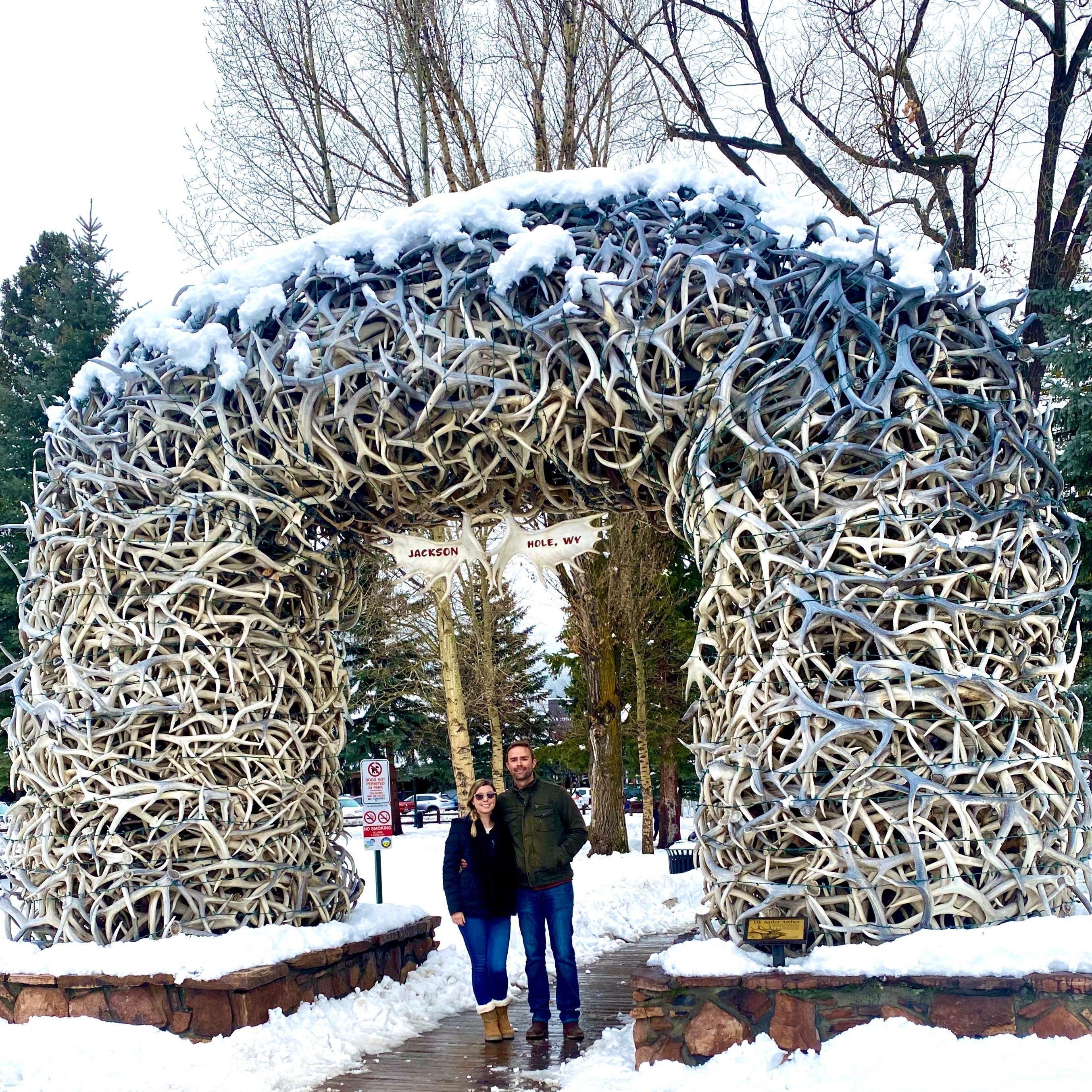 Evan tagged along on a long layover with Lauren in Jackson, WY