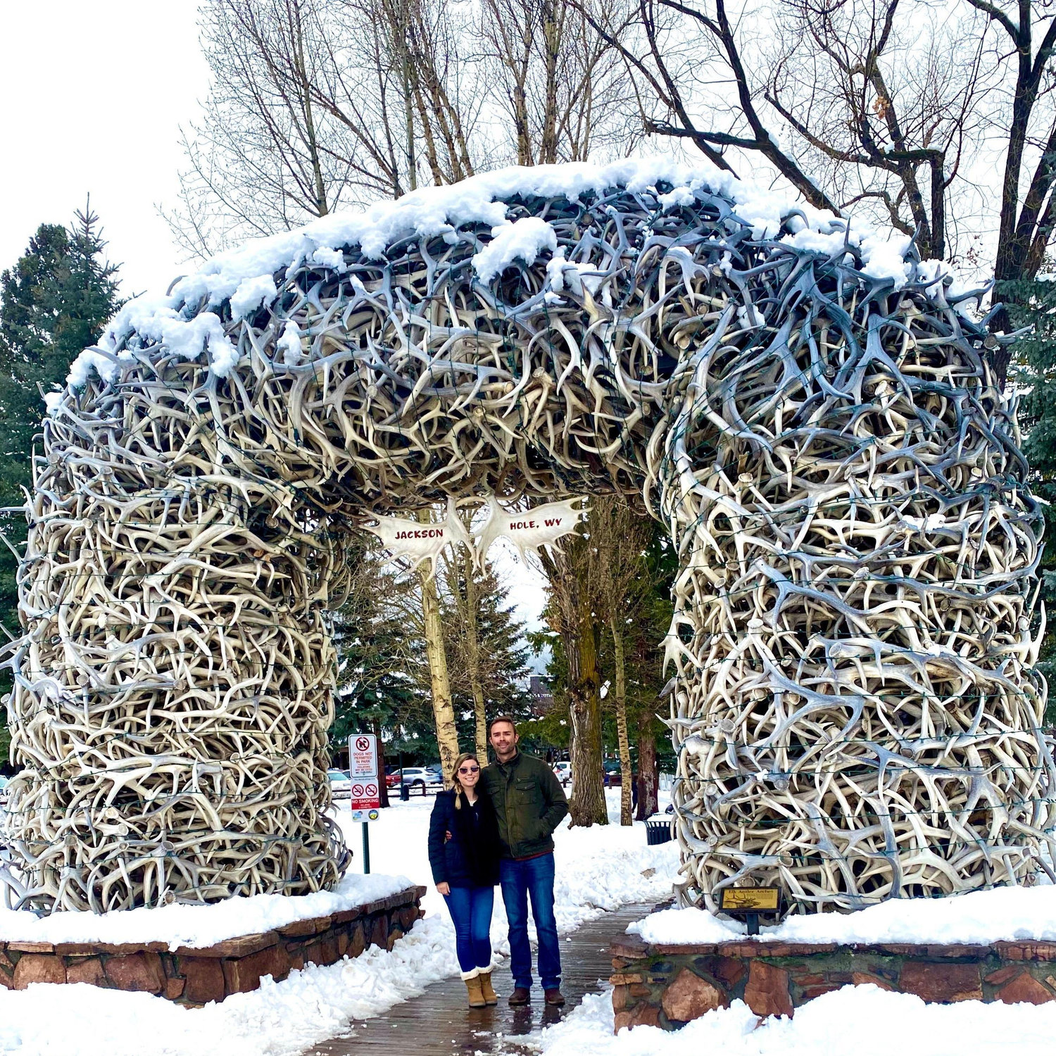 Evan tagged along on a long layover with Lauren in Jackson, WY