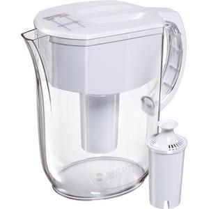 Brita Pitchers 1.00603E+13 Large 10 Cup 1 Standard Filter, BPA Free – Everyday Brita Water Pitcher, w 1 std, White