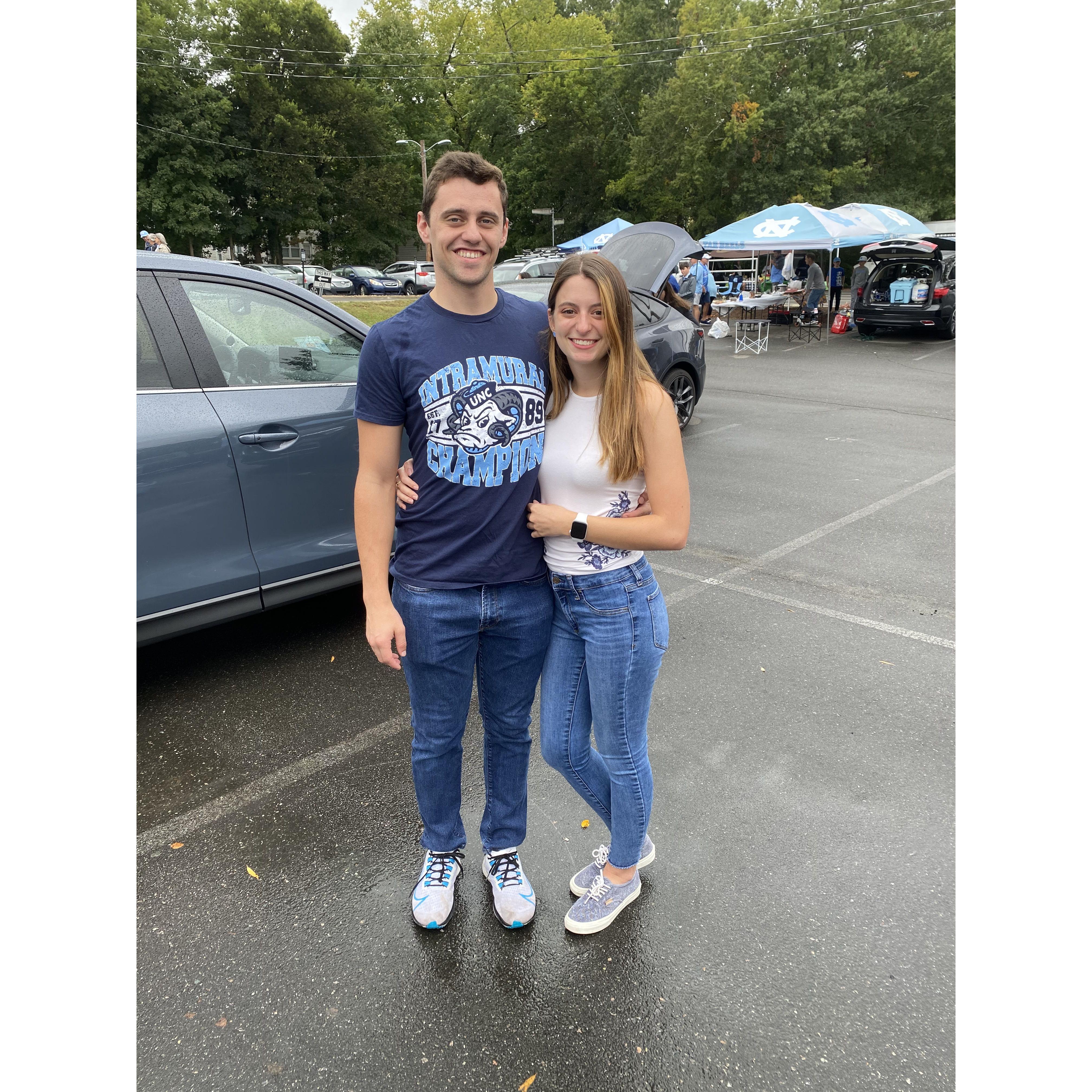 First UNC football game together
