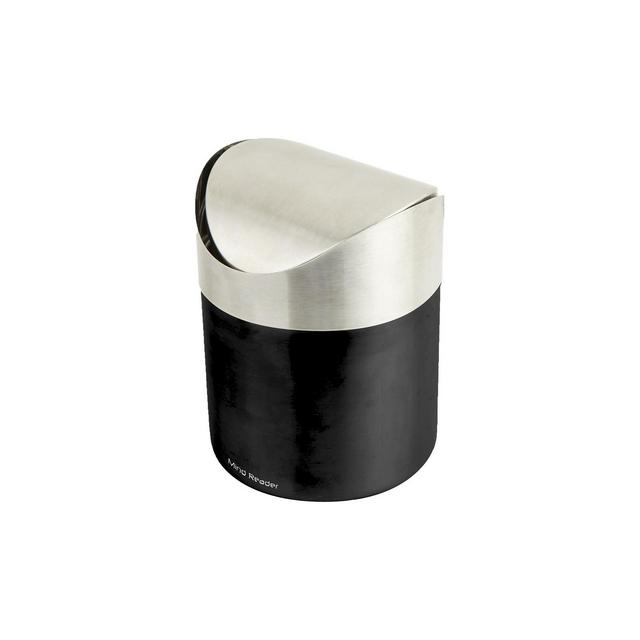Mind Reader Mini Counterop Trash Can with Lid 1.5 L / 0.40 Gal - Silver