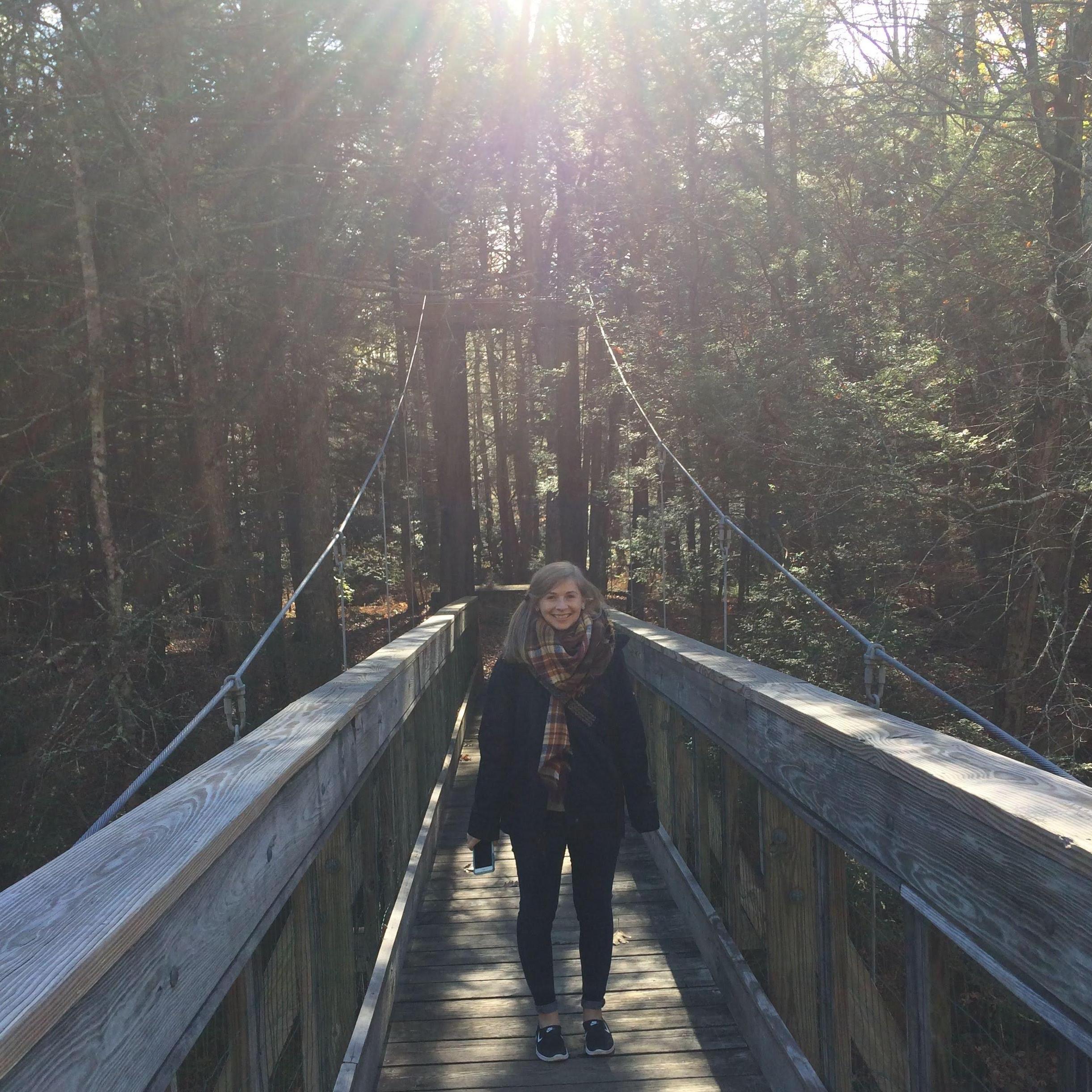 Lauren got off a plane and hopped on a trail. Ryan couldn't wait to take her to an abandoned train tunnel.