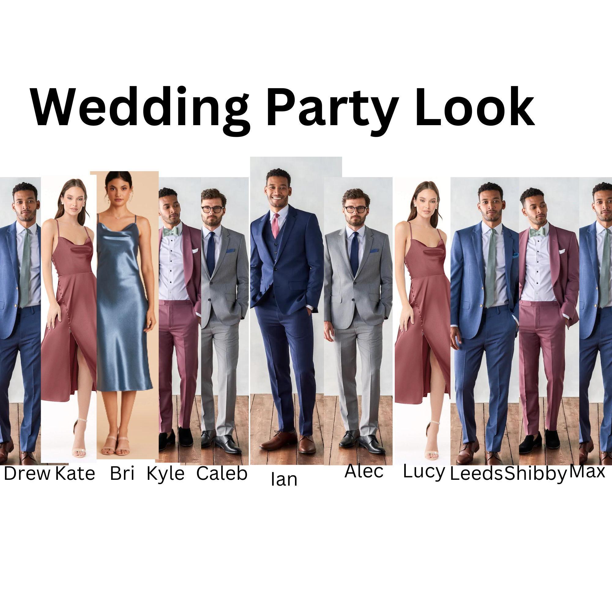 What colors the wedding party will be featuring!