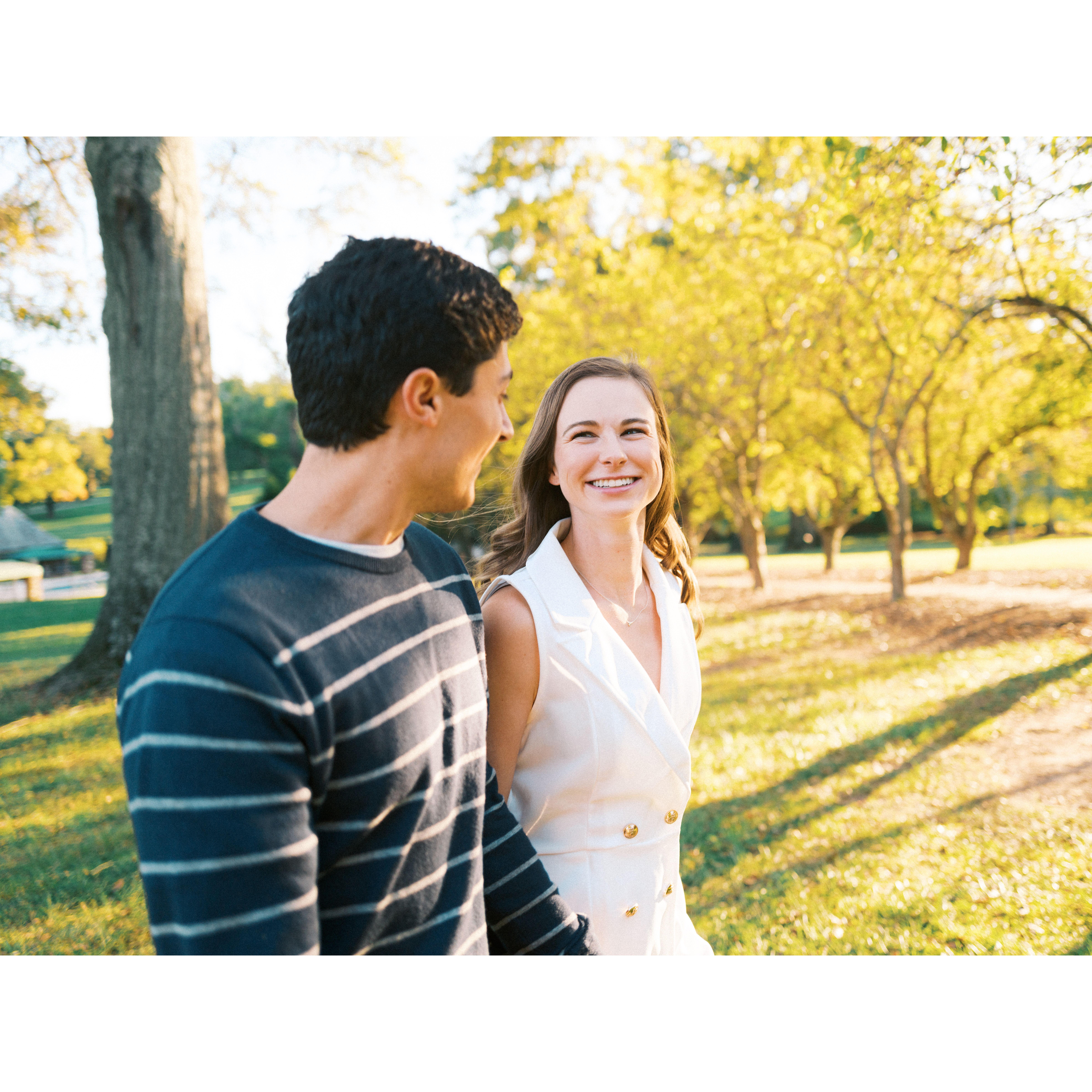 Our engagement photos at Graylyn by the fabulous David Howell