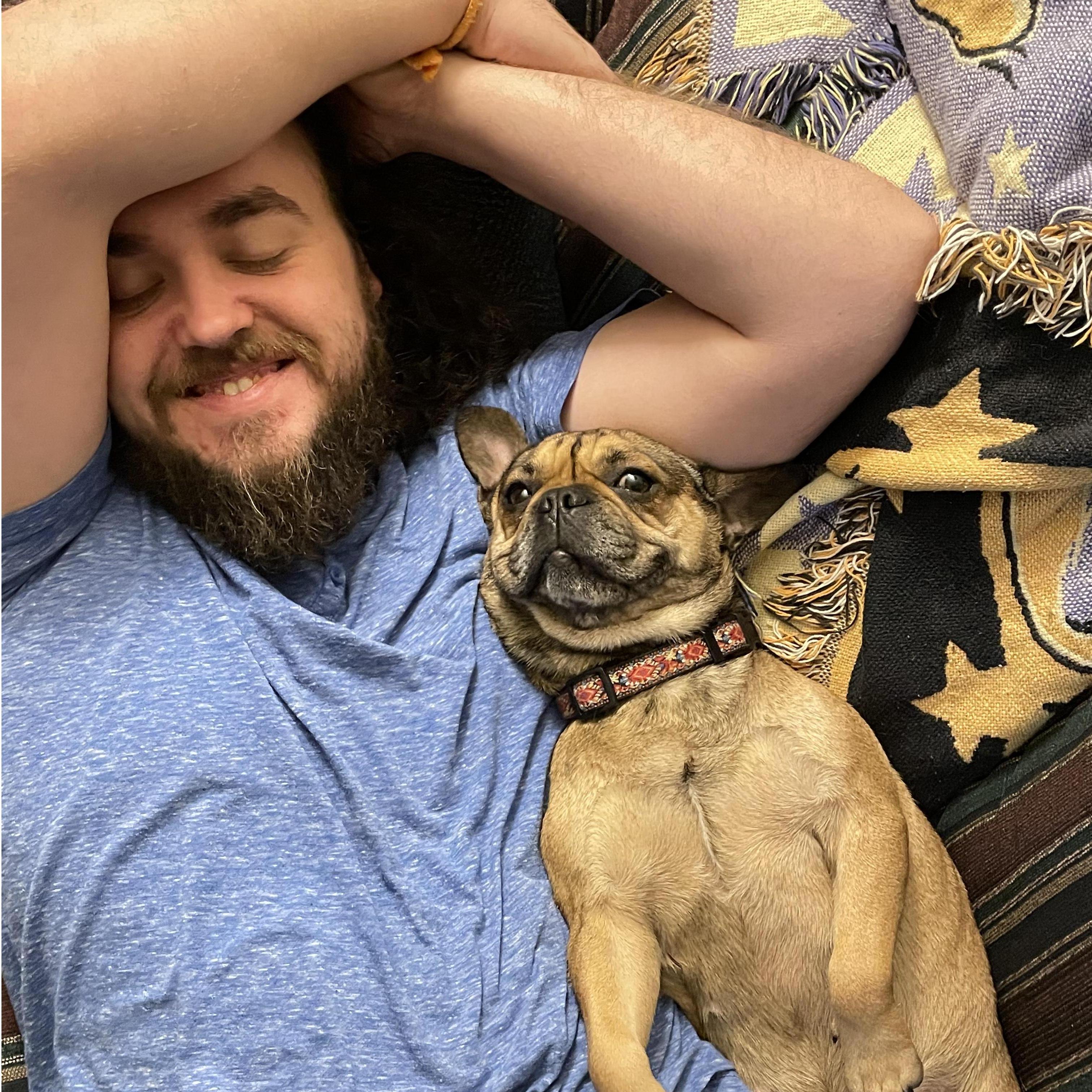 This is Ruby's favorite place to be! We love the newest addition to our family.