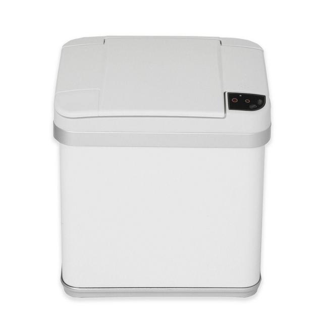 halo™ Multifunction Sensor 2.5-Gallon Trash Can in White