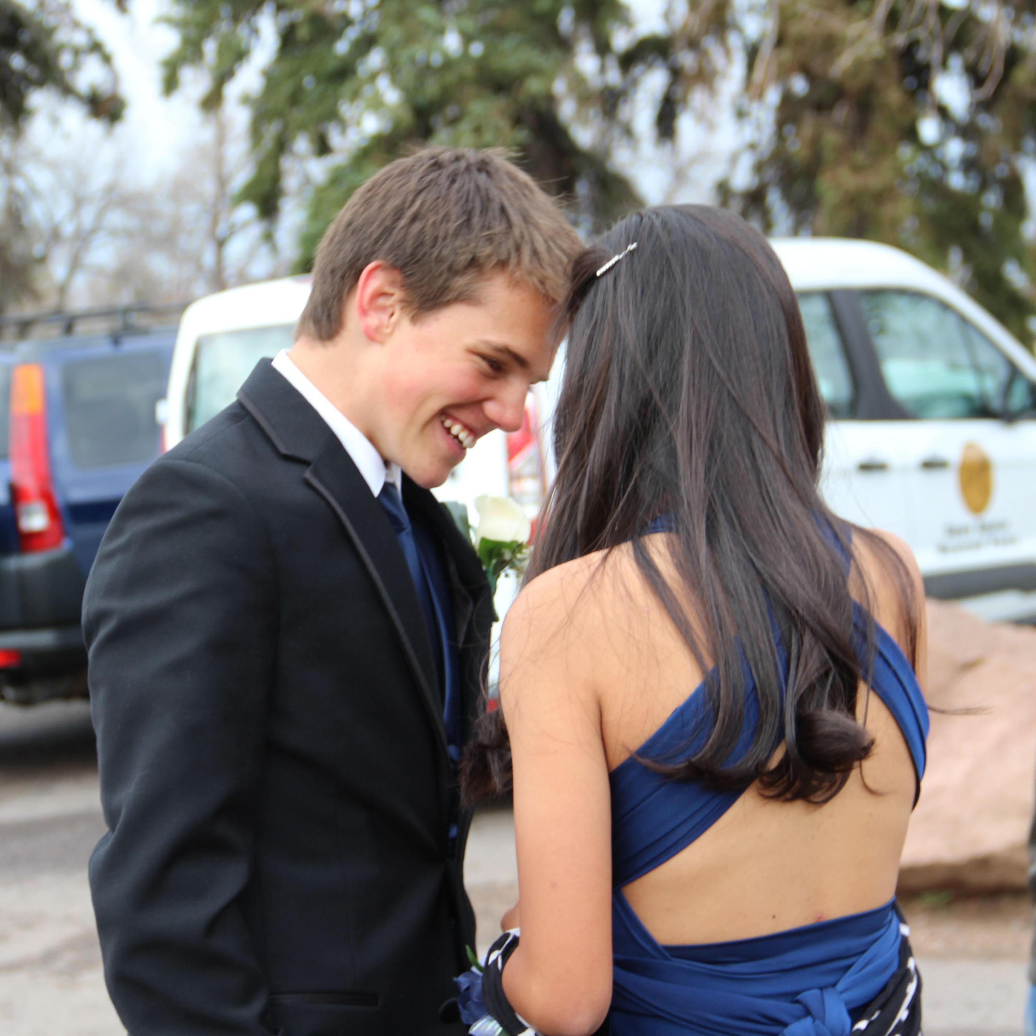 April 2018 - 1st Prom! And Molly's phone wallpaper for the past 7 years