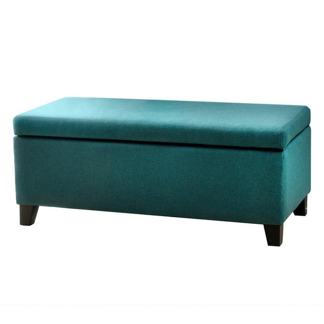 Breanna Storage Ottoman - Dark Teal - Christopher Knight Home