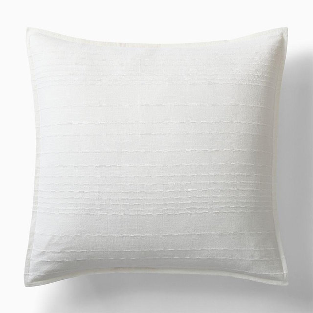 Reese Linen Cotton Euro Sham, White