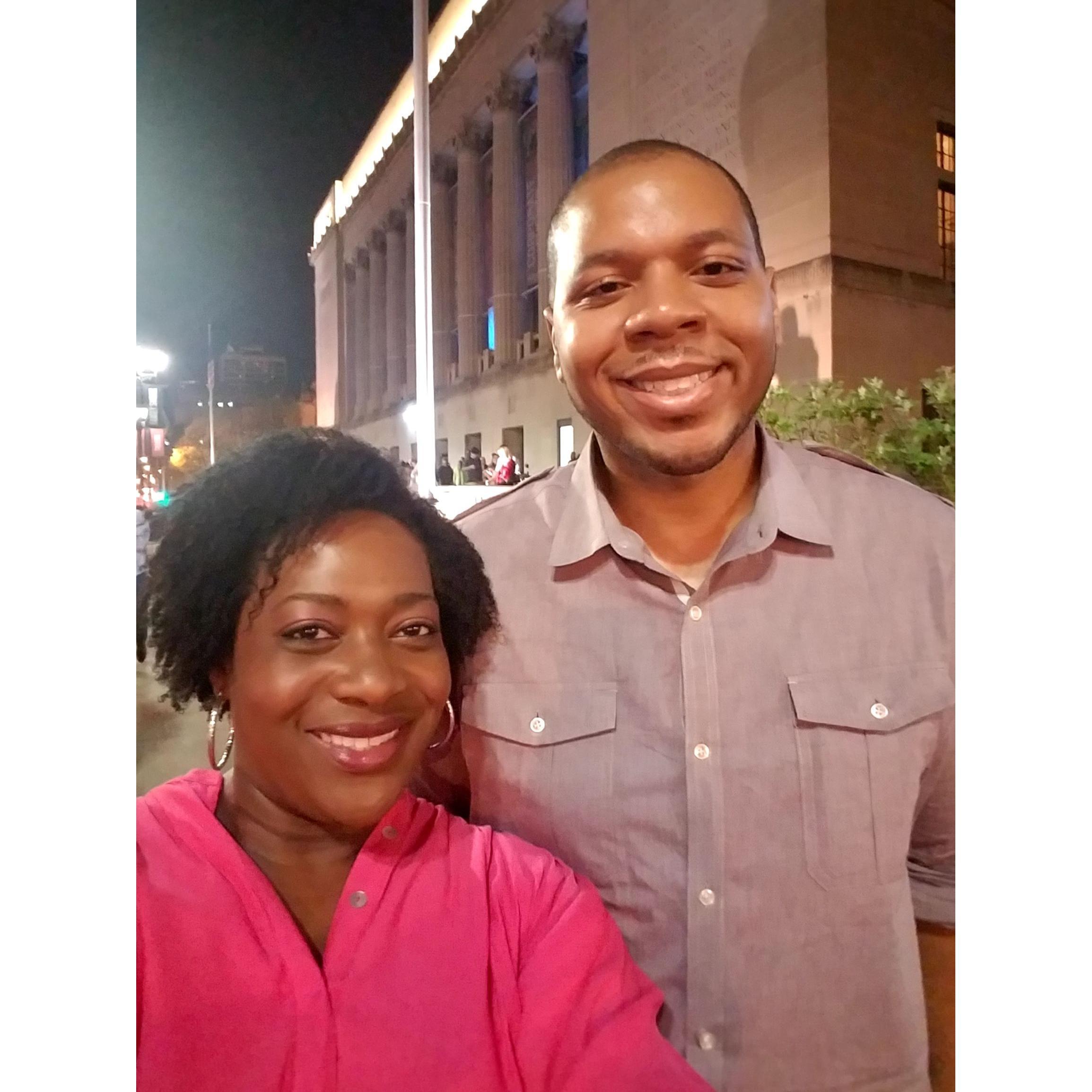 After the Chris Rock performance in St. Louis, 2017.