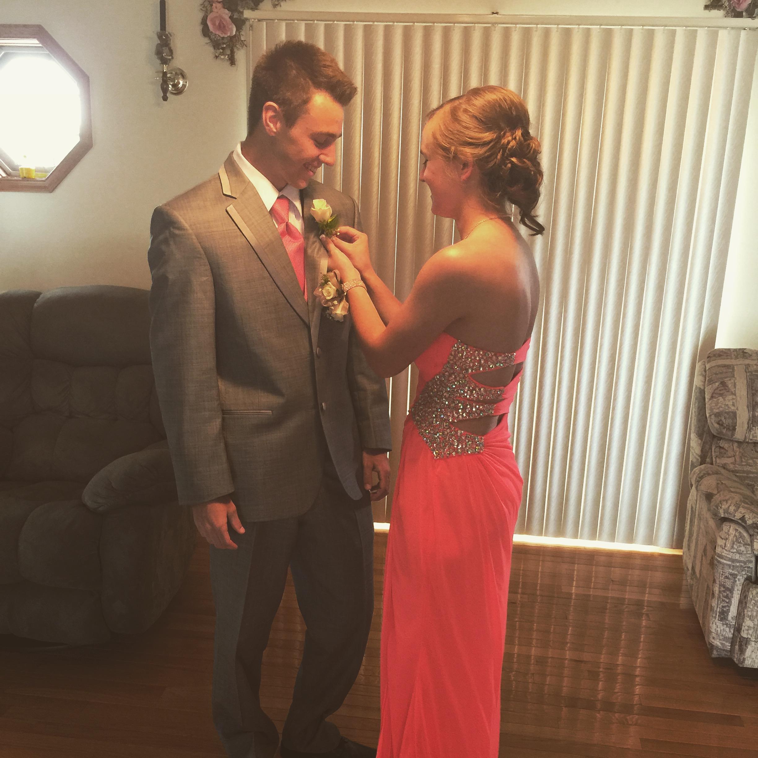 Andrew's senior prom.