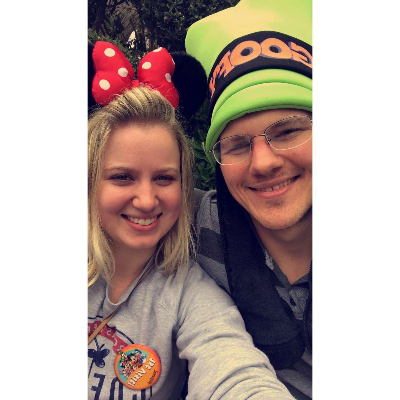 Lizzy's first trip to Disneyland. Nick's 999th time!