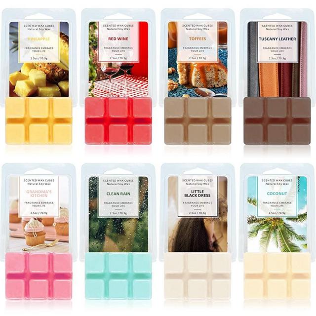 SCENTORINI Scented Wax Melts, Wax Cubes, Scented Soy Wax Melts for Wax Warmer, 8x70.9 g