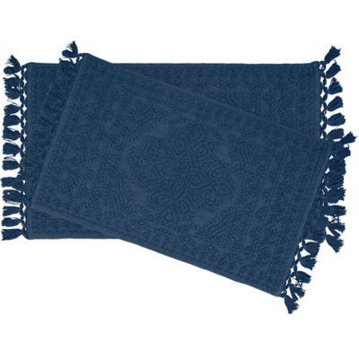 Nellore 2-Piece Bath Rug Set in Navy