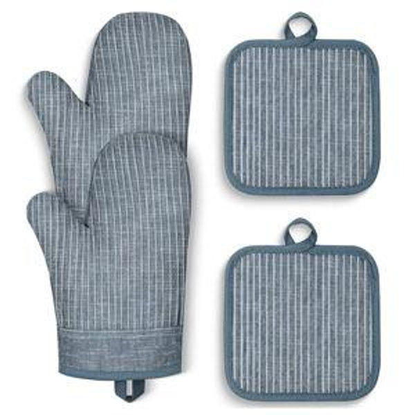 Oven Mitts and Pot Holders, Blue