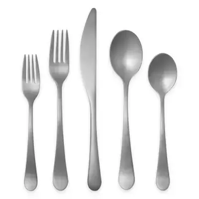 Gourmet Settings Windermere Matte 20-Piece Flatware Set