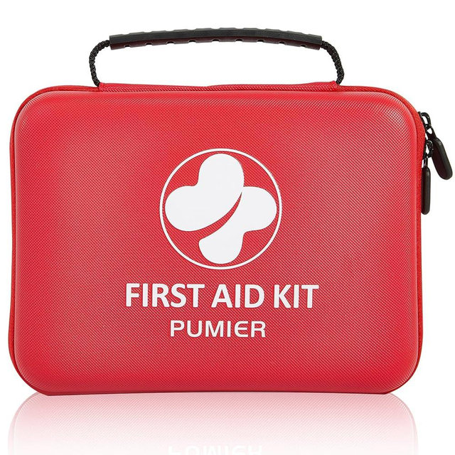 First Aid Kit - 368pcs Waterproof Compact Portable Hard Case - Ideal for Home, Car, Travel, Businesses, Hiking, Vehicle, Boat, Office, Survival - Public Must Have Emergency Kit, Camping Essentials