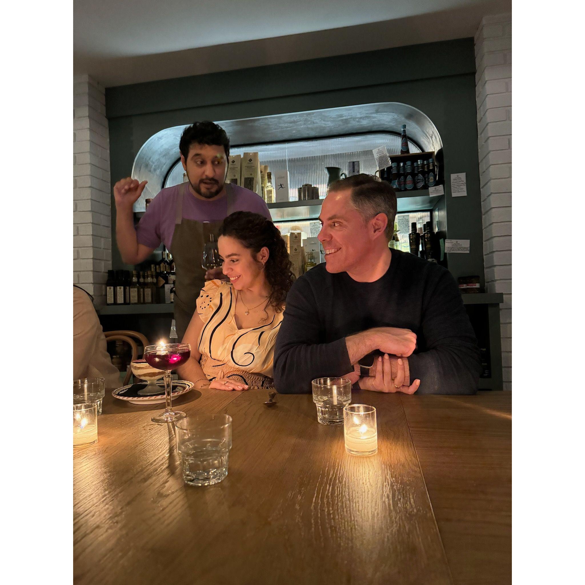 Lidiane's birthday dinner with close friends at Gioia.