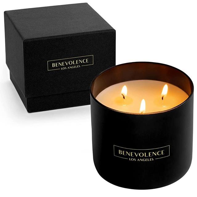 3 Wick Candle, Pine Wood Large Candle, Scented Candles | Candles for Home Scented, Christmas Candles, 14.05 oz 50 Hour Burn Time, Non-Toxic Candles, Fall Candles, Aromatherapy Candles Gifts for Women