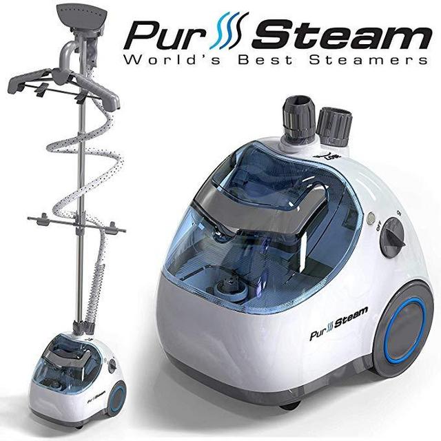 Fabric Steamer with Fabric Brush and Garment Hanger
