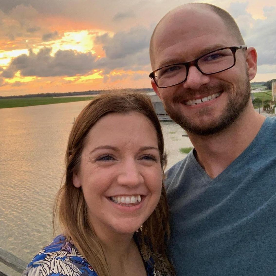 Our first (of many) beautiful sunsets together.