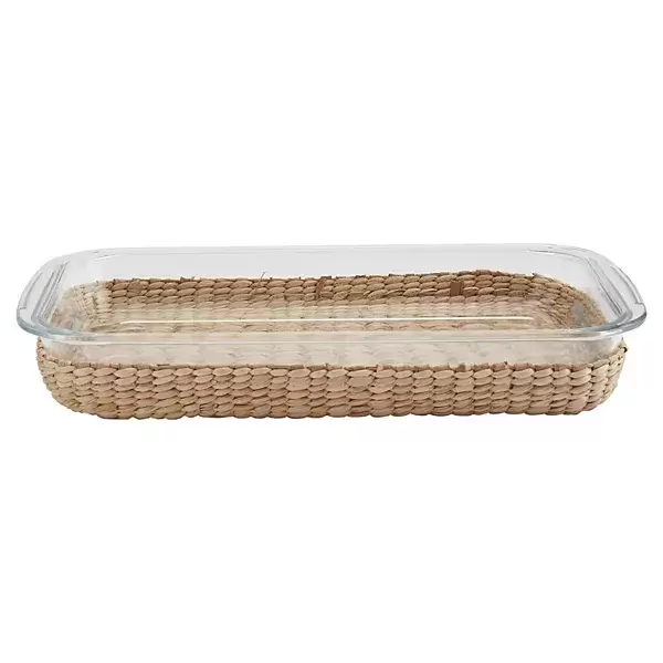 Dolly Parton 3-qt. Glass Casserole with Wicker Basket