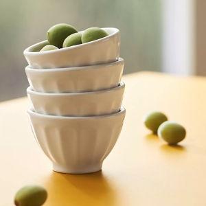 The Latte Stoneware Nut Bowls, Set of 4: Amelie Edition