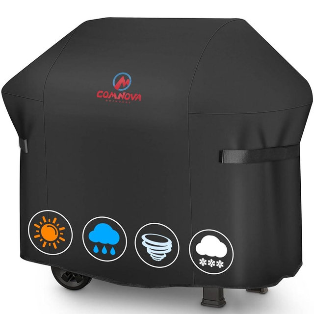 BBQ Gas Grill Cover, 48 Inch for Weber Spirit 2, Waterproof Weather Resistant, UV & Fade Resistant, PU Coating for Weber Spirit II 200 Series, Spirit 200, Spirit II E210 Gas Grill