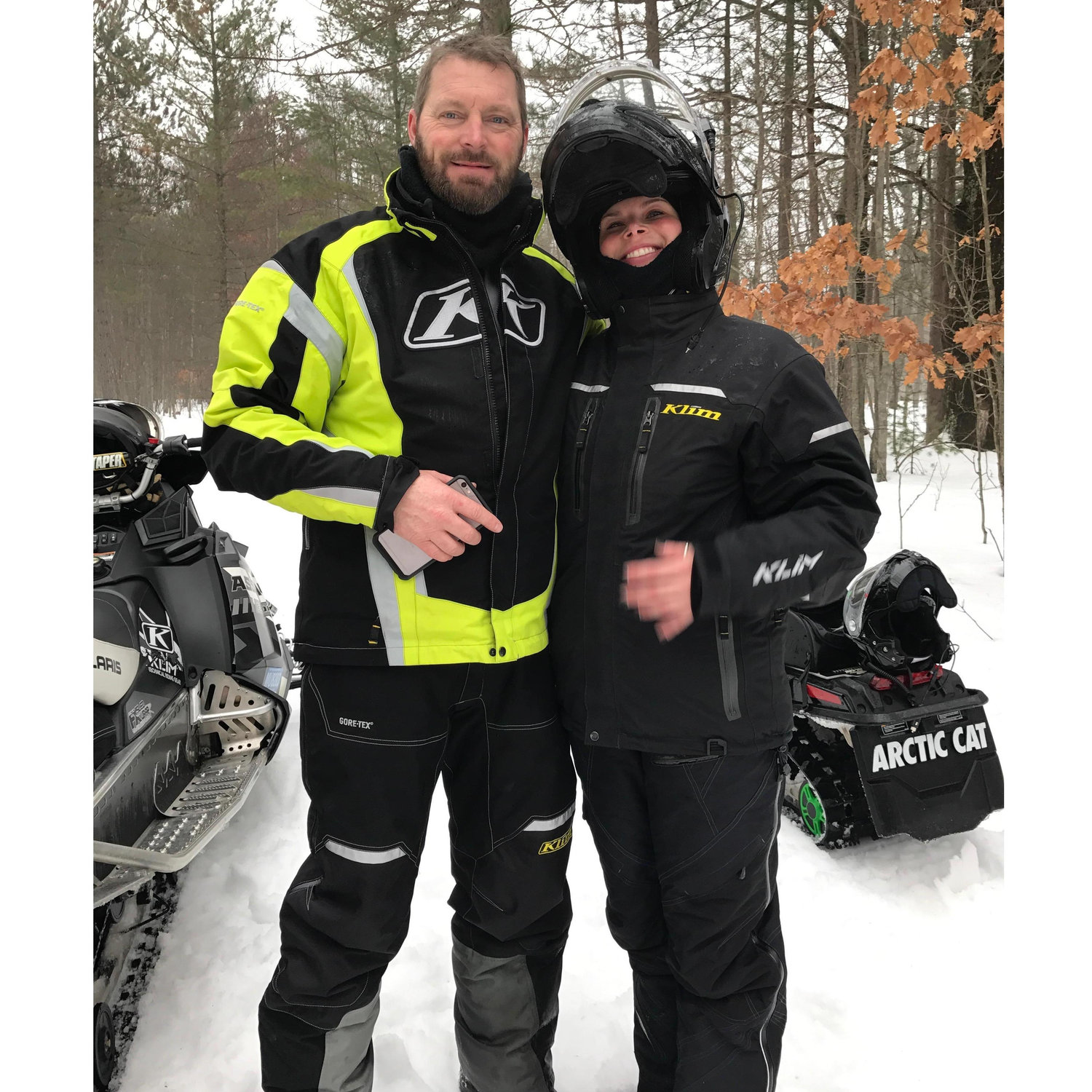 Doing what we love in winter Snowmobiliing