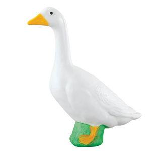 Fox Valley Traders Official Gaggleville 23" Large White Goose, Plastic Garden Décor, Vibrant and Clean Painted Goose Feet - Indoor or Outdoor Decorative Figurine for Garden, Patio, or Entryway Accent