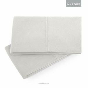 MALOUF Double Brushed Microfiber Super Soft Luxury Pillowcase Set - Wrinkle Resistant - Standard Pillowcases - Set of 2 - Driftwood