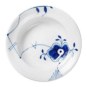 Royal Copenhagen Fluted Mega 8.25-Inch Rim Soup Bowl #6 in Blue