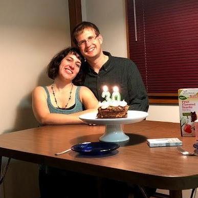 Jason's 30th Birthday. Kari made a German chocolate cake.