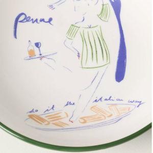 Penne - Das Rotes Rabbit Italian Earthenware Pasta Bowl