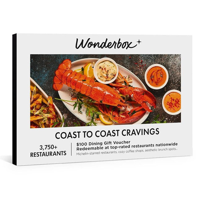 Wonderbox Dining Experience Gift – Choose from 1,000s Restaurants Nationwide – Flexible Restaurant Experience – Perfect for Foodies, Couples, Friends, or Family