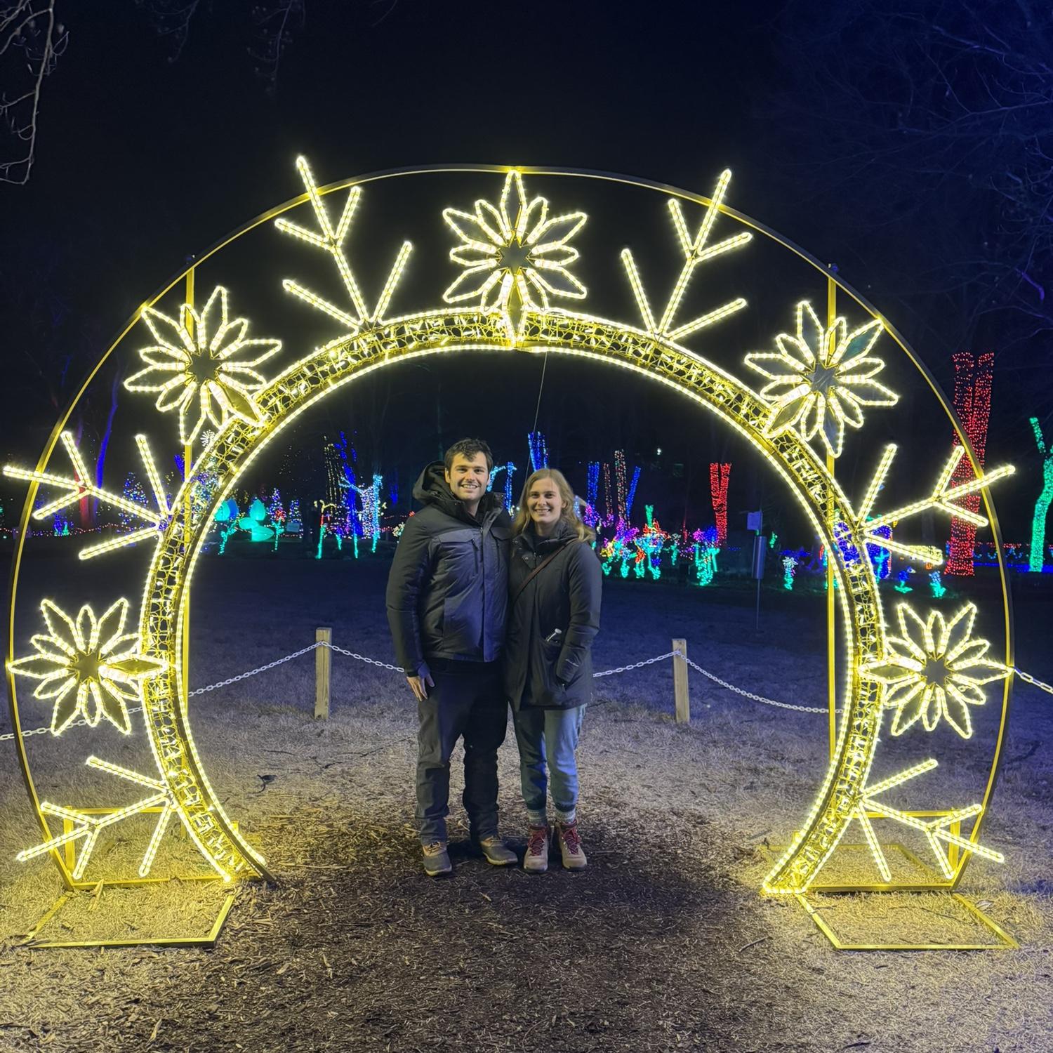 Meadow Lark Botanical Garden's Walking Christmas Lights Display