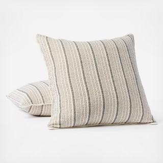 Cascade Organic Matelasse Euro Sham