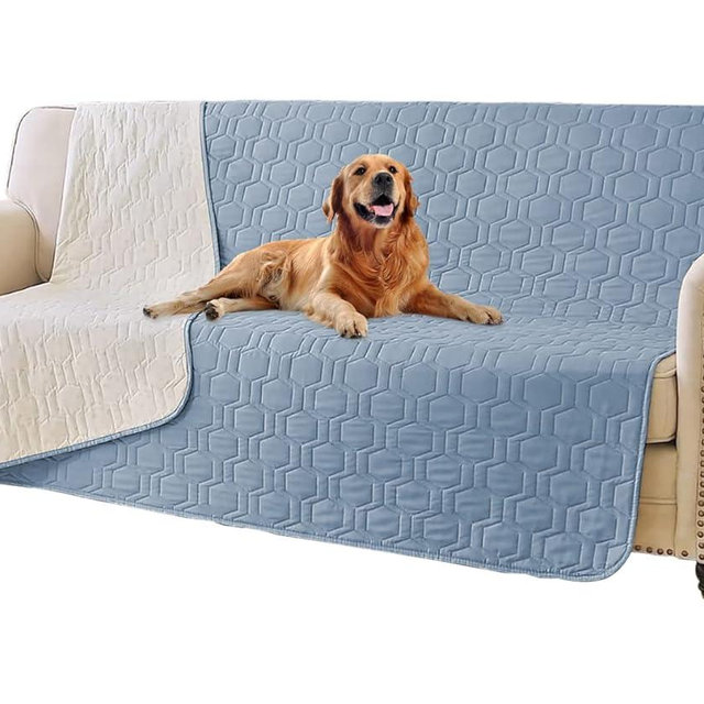 Tcksstex Waterproof and Anti-Slip Dog Bed Cover and Pet Blanket Sofa Pet Bed Mat ，car Incontinence Mattress Protectors Furniture Couch Cover for Most Cats Dogs, Pets（68x82- Stoneblue）