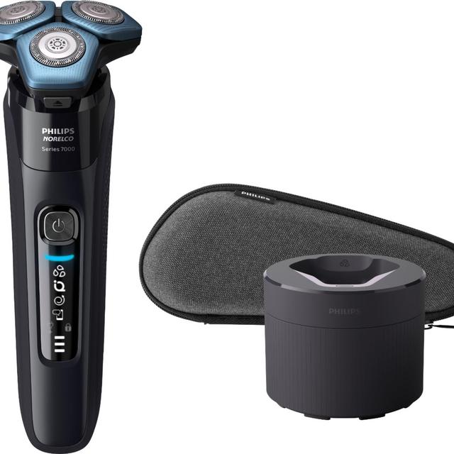 Philips Norelco Shaver 7500, Rechargeable Wet & Dry Electric Shaver with SenseIQ Technology - Ink Black