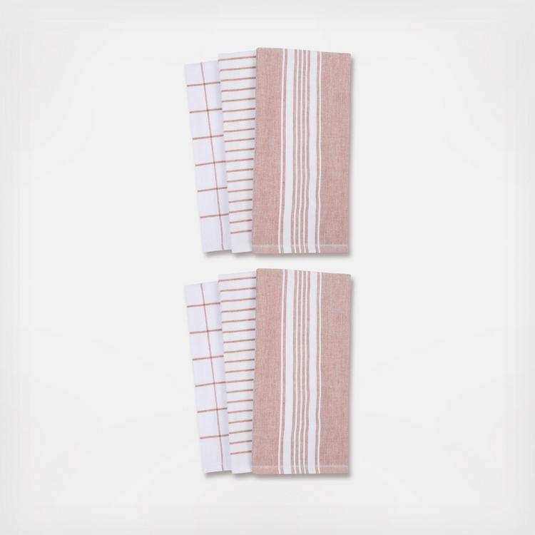 Monaco Terry Cotton Kitchen Towels - Set of 6